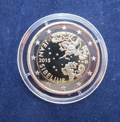 Finland 2 Euro 2015 - 150 B. By Jean Sibelius Polished Plate PP Proof • $1.07