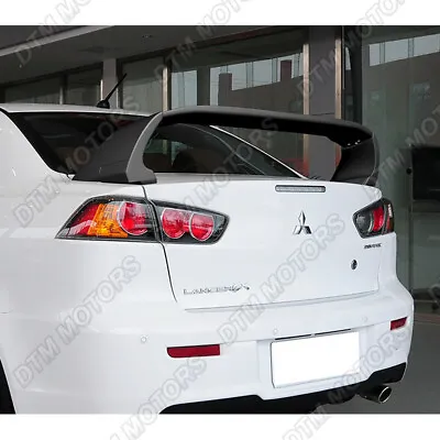 For 08-17 Mitsubishi Lancer Evolution X Unpainted Black Rear Trunk Spoiler Wing • $167.02