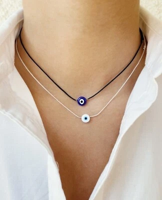 $12 • Buy Evil Eye Necklace Evil Eye Choker Evil Eye Protection Nazar Goodluck Necklace