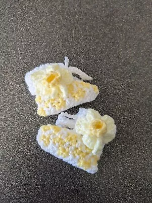 £5 • Buy Crochet Baby Booties 0-3 Months 