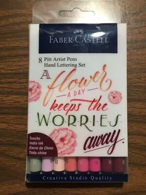 Faber-Castell 8 Pitt Artist Pens - Hand Lettering Set • $29