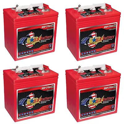 4 PC US BATTERY GC2 US2200XC2 6V 232A Deep Cycle Flooded Acid Battery • $832.35