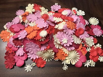 F2: 500+ Mix Lot Of Mulberry Flowers Wedding Easter Card Orange Cream Pink Red • $12.50