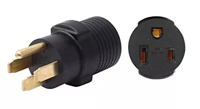 Nema 1450p To 650r Compact 240v 50 Amp 4 Prong Male Plug To 3 Prong Female Recep • $28.51