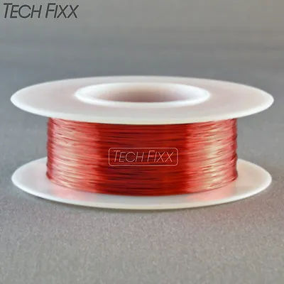 Magnet Wire 28 Gauge AWG Enameled Copper 250 Feet Coil Winding And Crafts Red • $7.20