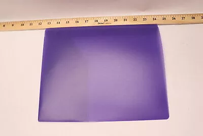 Two-Pocket Folder Plastic Purple Letter Size • $2.24