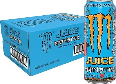 $58.71 • Buy Monster Energy Mango Loco Juice 24 X 500mL
