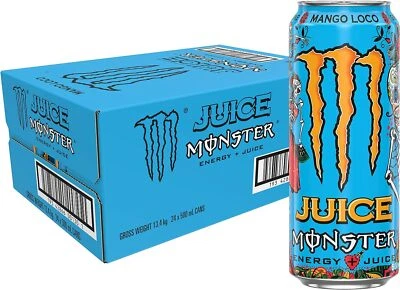 $58.71 • Buy Monster Energy Mango Loco Juice 24 X 500mL