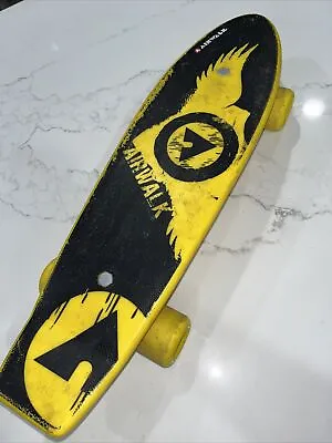 Vintage 80’s Airwalk Mini Cruiser Yellow Skateboard Complete Plastic 21” • $15