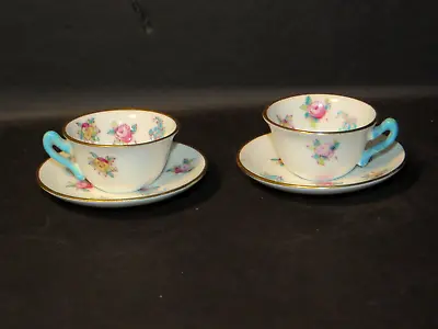 Pair Of Royal Crown Staffordshire Miniature Cups And Saucers • $24