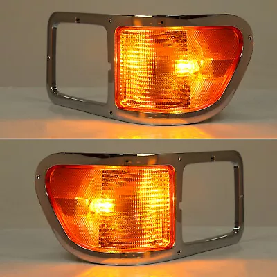 Fit Ford F650 F750 F-650 -f750 2000-2015 Right Left Headlights Bezel Corner Pair • $178.02