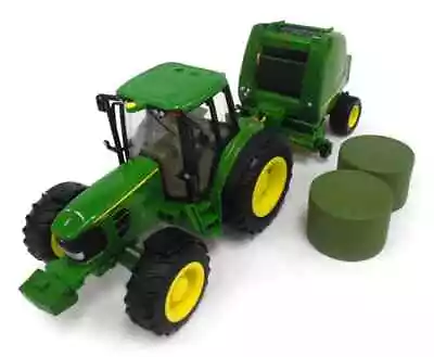 Ertl John Deere 1/16 Big Farm Tractor W Baler • $50