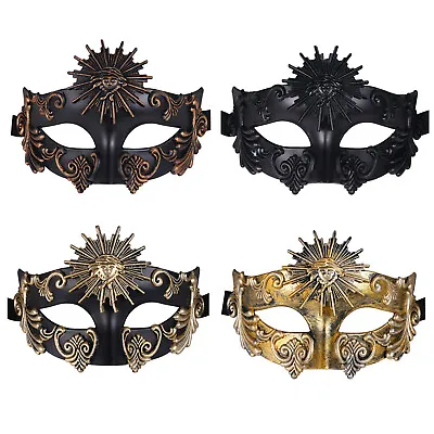 Roman Greek Men Mask Venetian Metal Mask For Mascarade Ball Mardi Gras Halloween • $14.24