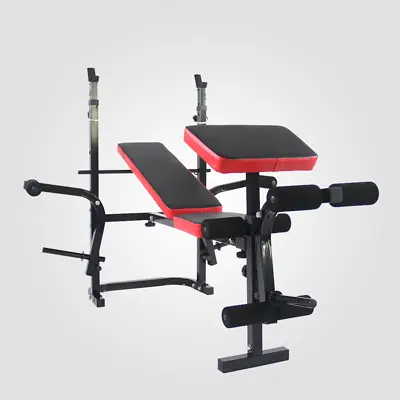 £73.99 • Buy Foldable Gym Exercise Training Weight Bench Adjustable Incline Barbell Fitness