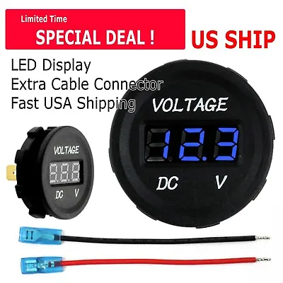 LED Digital Display Voltmeter Car Motorcycle Voltage Volt Gauge Panel Meter 12V • $7.49