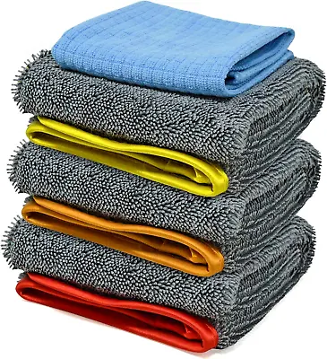 Microfibre Cleaning Cloths Large Car Kitchen Bathroom Polishing Microfiber Towel • £12.99