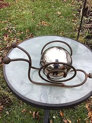 Vintage Snails Garden Sprinkler With Mercury Glass Bowl C.1950 • $600