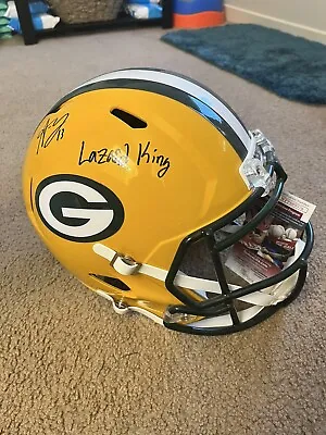 Allen Lazard Signed Helmet Full Size Replica With Inscription • $160