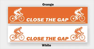 Close The Gap; Zwift Turbo Trainer Cycling Sticker Decal.. • £3.99