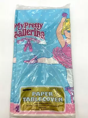 Vintage Tyco My Pretty Ballerina Doll 1991 Sealed Paper Tablecover Birthday Girl • $9