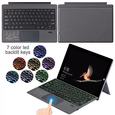 Wireless Keyboard Type Cover Backlit Trackpad For Microsoft Surface Pro 7/6/5/4 • $75.99