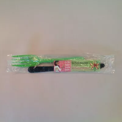 2005 McDonald's Fruit & Nut Salad Green Knife Black Fork Sealed Package Coupon • $10.99