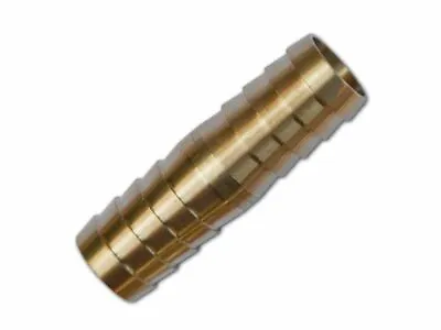 £2.73 • Buy Straight Solid Brass Hose Joiner Barbed Connector Air Fuel Water Pipe Tubing