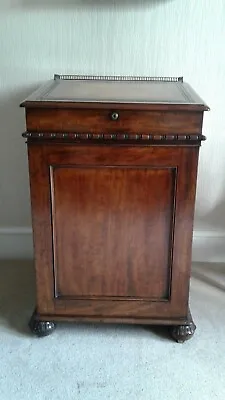 William IV Mahogany Slide Top Davenport Desk Circa 1835 • £1500