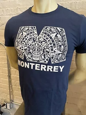 Rayados Monterrey Nuevo Leon Mexico Tee Shirt Playera Navy Aztek Tees • $15.99