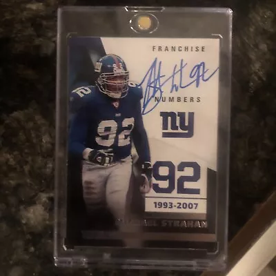 2022 Panini Donruss Franchise Numbers Michael Strahan AUTO Giants • $40