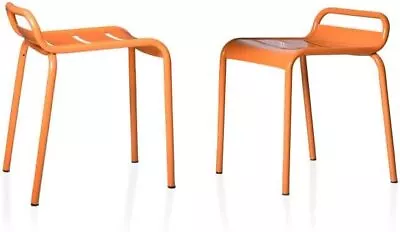 Set Of 2 Modern Commercial Grade Chairs- Metal Stackable Bistro Kitchen Chairs • $114.37