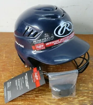 New Rawlings RCFHFG-N Batters Helmet With Face Guard Blue Size 6.5-7.5 Coolflo • $44.99