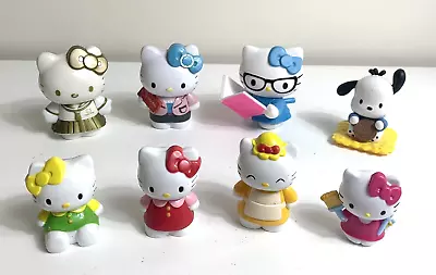 Hello Kitty Sanrio Plastic Figures X 8 Mini Cake Toppers Collectable Bundle • $29.95