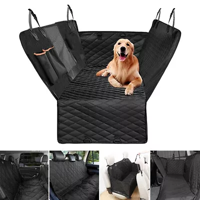 Waterproof Car Rear Back Seat Safety Pad Pet Cat Dog Carrier Travel Mat Hammock • £12.95