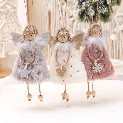 Christmas Dolls Pendant Xmas Tree Hanging Plush Home Decor Party Ornaments Gift • £3.06