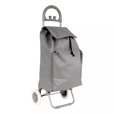 Tosca Portable Trolley 70L/58cm Shopping Cart/Grocery Basket Bag W/ Wheels Grey • $45