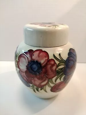 6  Moorcroft Ginger Jar Anemone Design With Lid Excellent Condition • $119.99