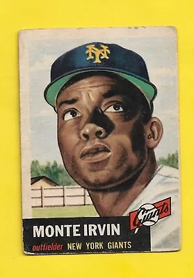 1953 Topps Monte Irvin #62 New York Giants VG- FREE SHIPPING • $49.99