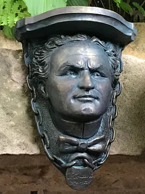 HOUDINI WALL SHELF The Most Famous Face Of Magic's Illustrious Past • $219