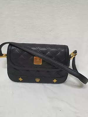 AUTHENTIC MCM Black Small Leather Quilt BAG • $80