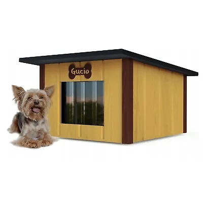 Kennel Outdoor Insulated Cave Winterfest Wood Cat House 57x48cm M Farbe5 • £87.83