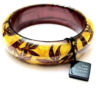 Authentic Van Gogh Museum Amsterdam Lucite Floral Bracelet Bangle • $50