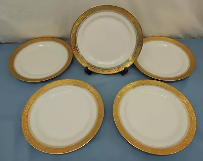 A. Lanternier & Co. Limoges France 5 Dinner Plates Lnt-264 • $69.99