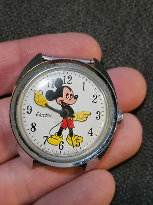 Vintage Mickey Mouse Wrist Watch Electric Timex RARE. NO BAND • $35