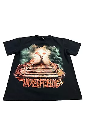 Vintage Led Zeppelin Men’s T-shirt Size S Black Rock Band Music Short Sleeve • $20.95