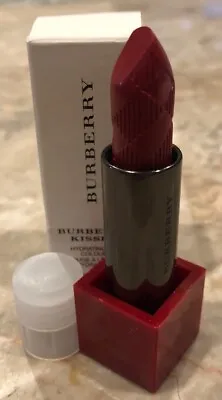 $16 • Buy BURBERRY KISSES HYDRATING LIPSTICK #113 Union Red With Tester Box & Cap