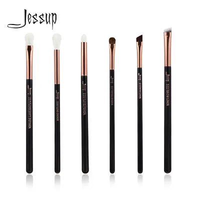 JESSUP Eye Make Up Brushes Set 6pcs Blending Pencil Brow Wing Liner Makeup Tools • $17.59