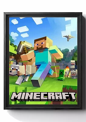 Minecraft Children's Kid's Bedroom Wall Art Print Poster A1 A2 A3 A4 A5 • £4.95