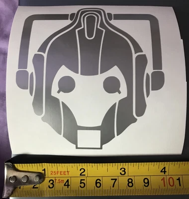 £2.20 • Buy Car Window Decal, Dr Who Cyberman Head Vinyl Sticker, Laptop, Wall, Door