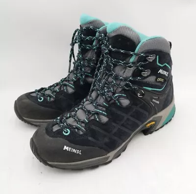 Meindl Women's Navy Turqouise Kapstadt Lady GTX Walking Boots Size UK 5  - Used • £99.99